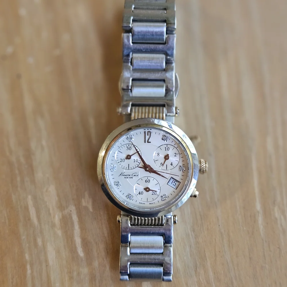Kenneth Cole Gold and Silver Stainless Steel Watch - Picture 5 of 15